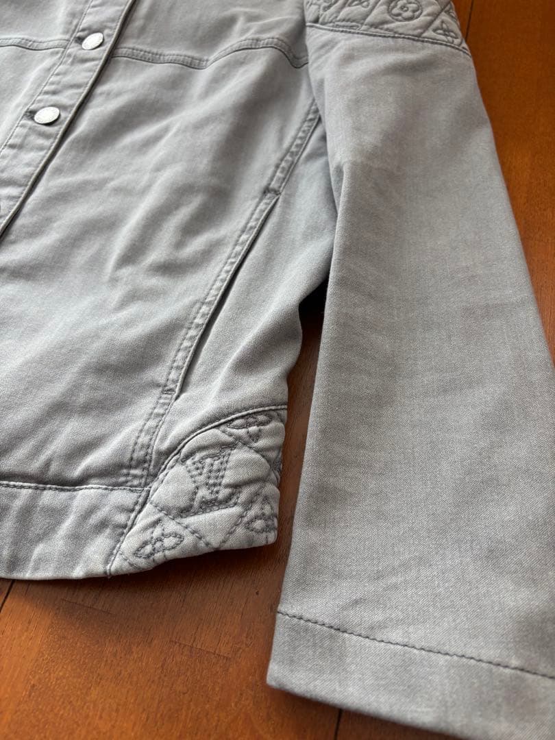 姫【美品】Louis Vuitton グレー デニムジャケットヴィンテージ