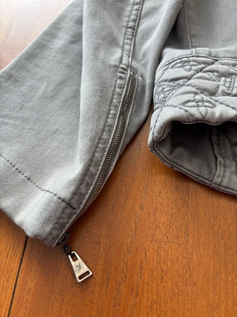 姫【美品】Louis Vuitton グレー デニムジャケットヴィンテージ