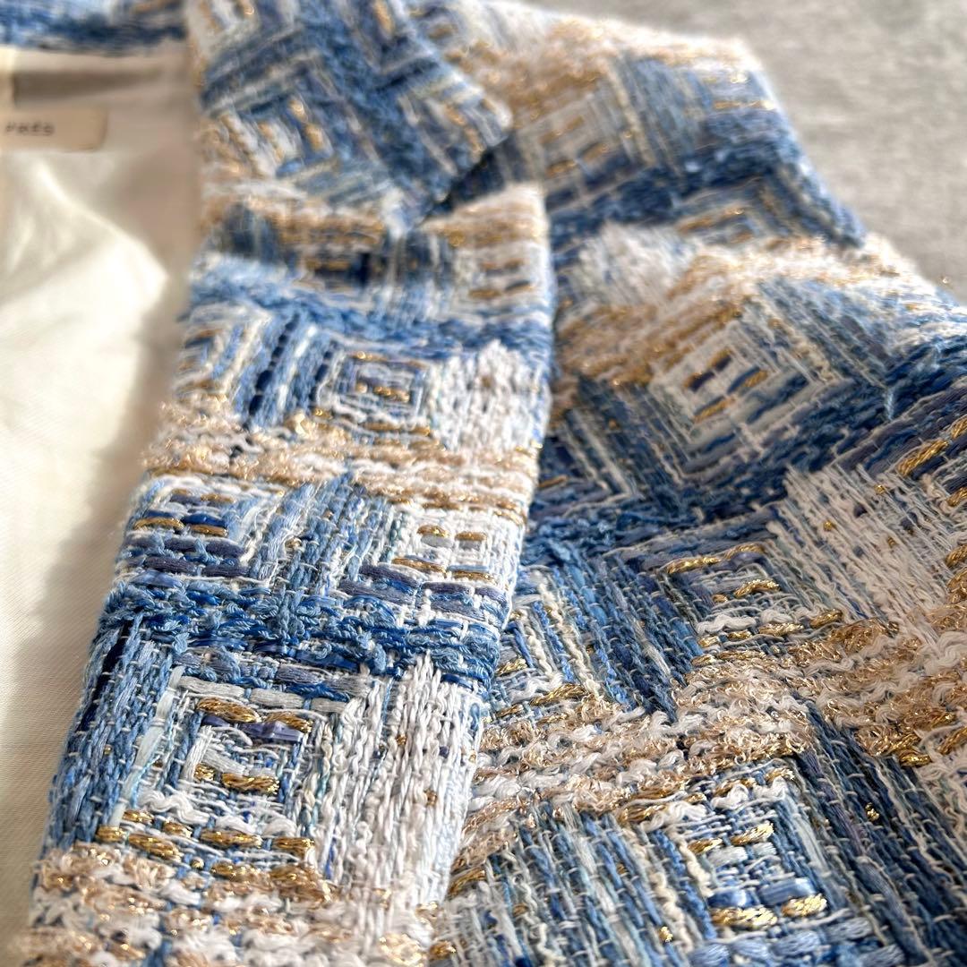 ⭐️¥9.4万⭐️ デプレ　トゥモローランド　華やか　ツイード　ベスト　ジレ　はおり