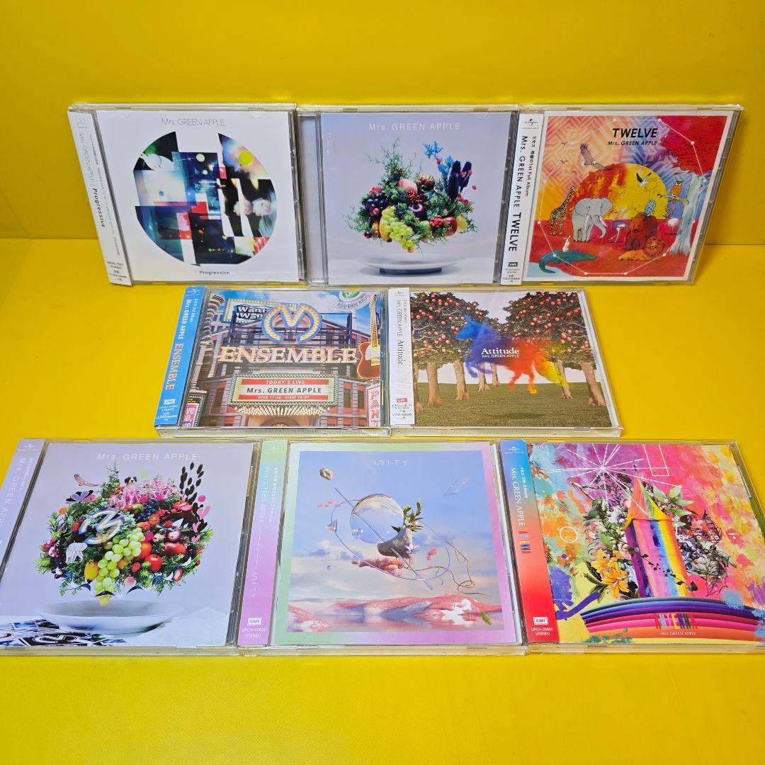 新品ケース交換済み　Mrs.GREEN APPLE　CD8枚セット