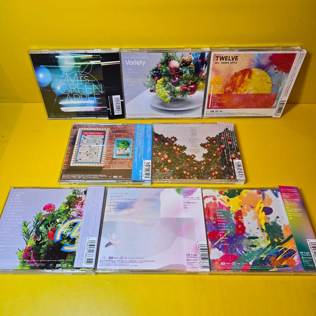 新品ケース交換済み　Mrs.GREEN APPLE　CD8枚セット