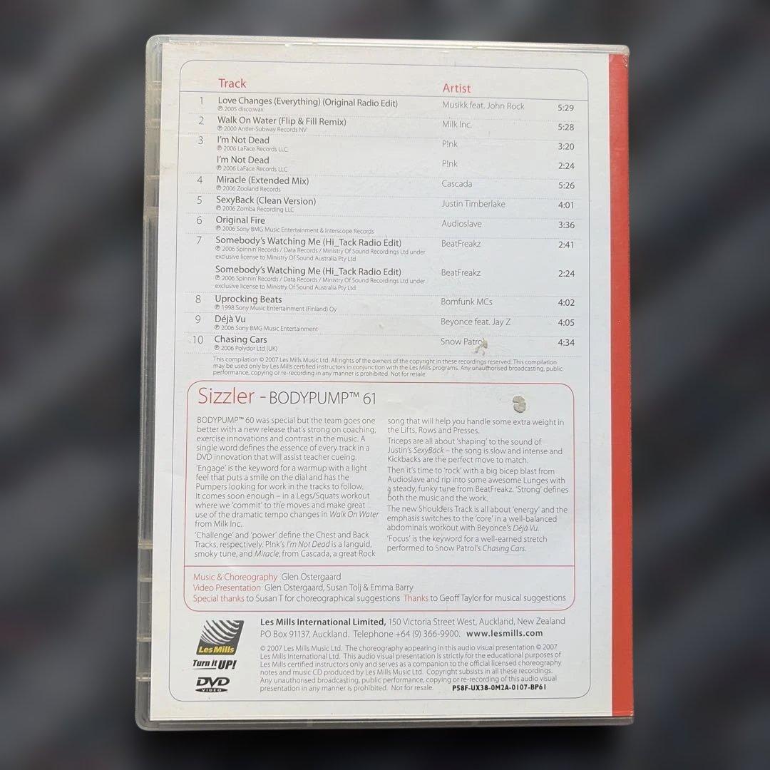 タケシ　レズミルズ　ボディパンプ　61.64.66