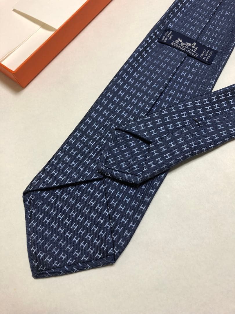 エルメス ネクタイ ［ファソネ］H柄【極美品】