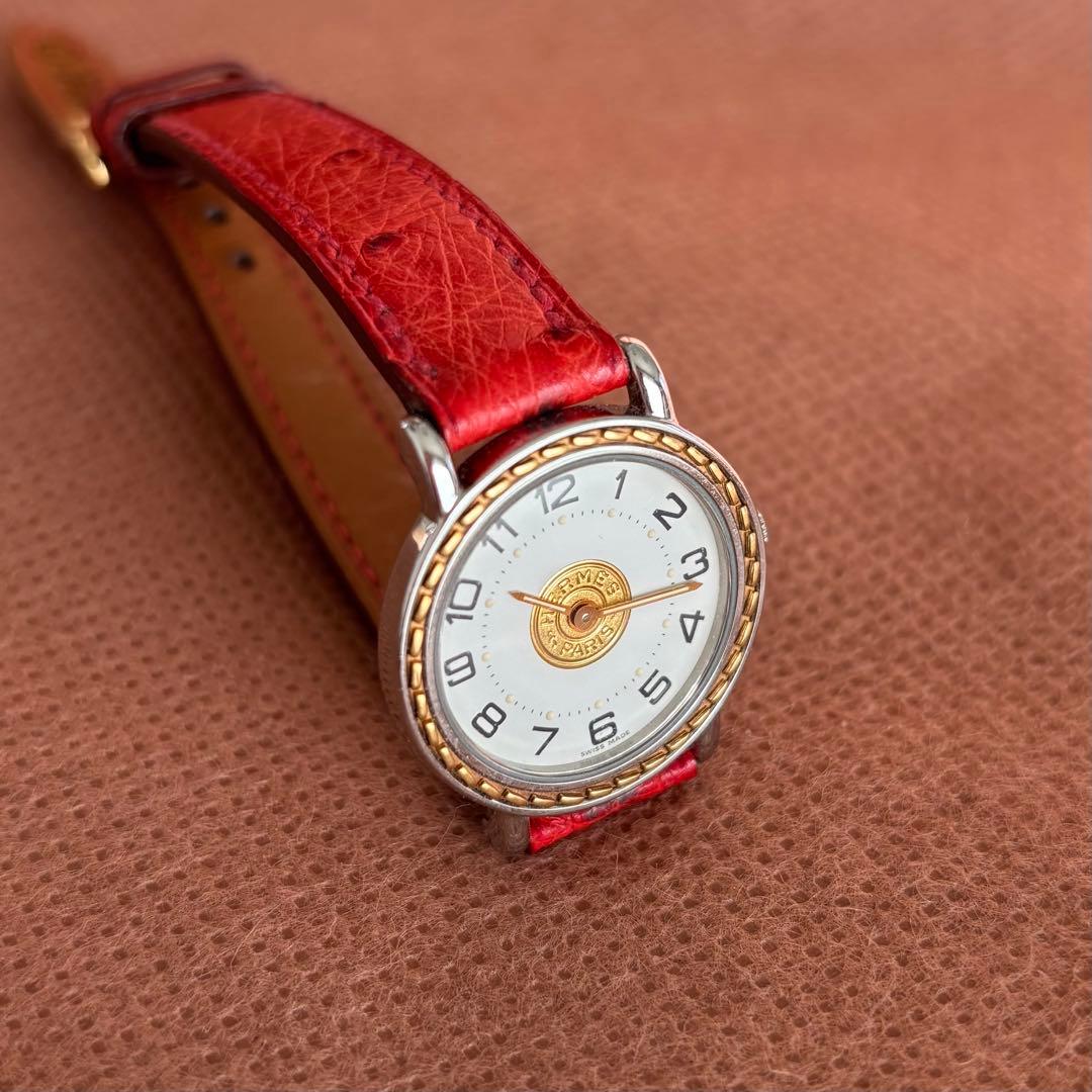 エルメス HERMES セリエ 腕時計 レディース ヴィンテージ