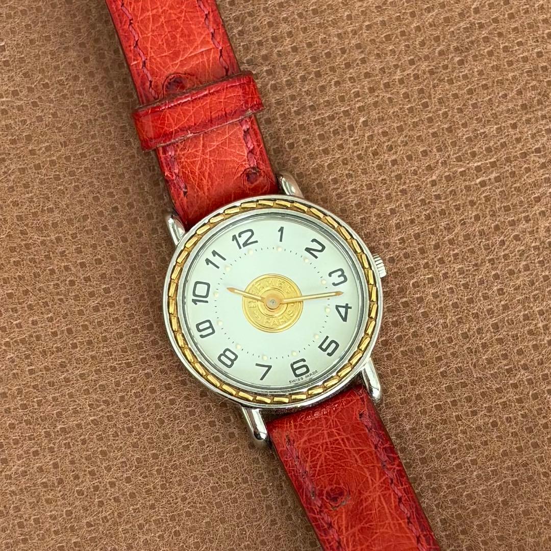 エルメス HERMES セリエ 腕時計 レディース ヴィンテージ