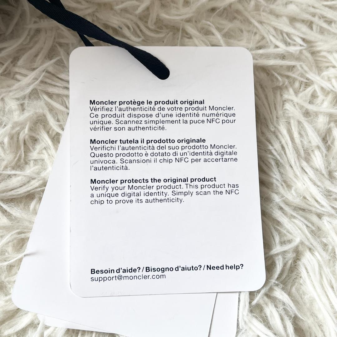 お値下げ！【新品】MONCLER バケットハット M ホワイトロゴ