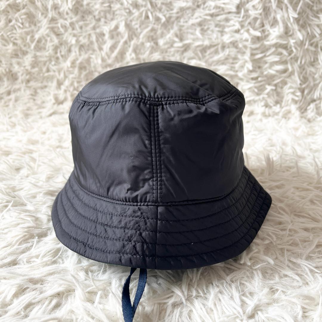 お値下げ！【新品】MONCLER バケットハット M ホワイトロゴ