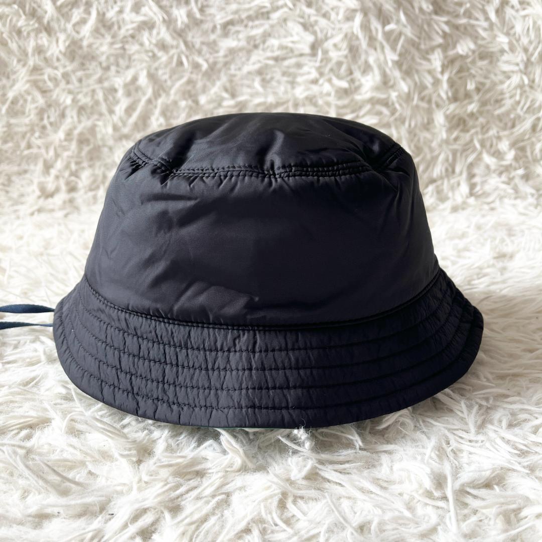 お値下げ！【新品】MONCLER バケットハット M ホワイトロゴ