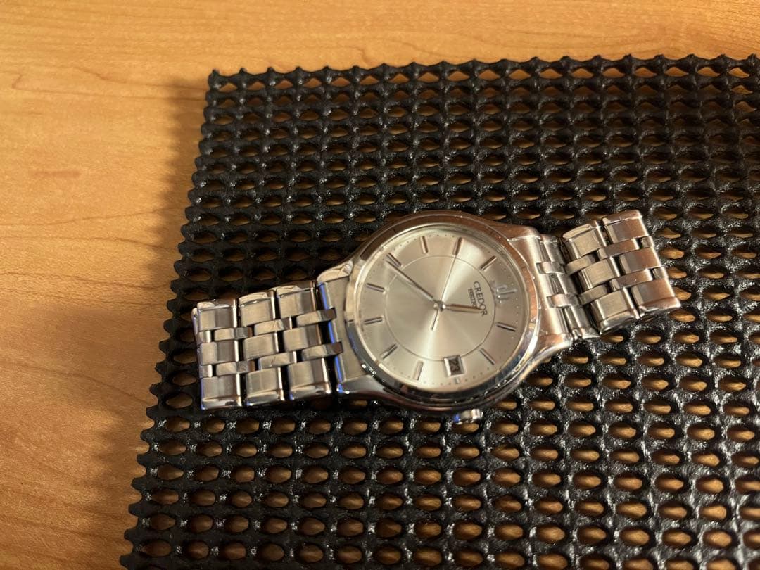 本日のみ価格！セイコー　クレドール　Credor 年差クオーツ　 美品　シルバー