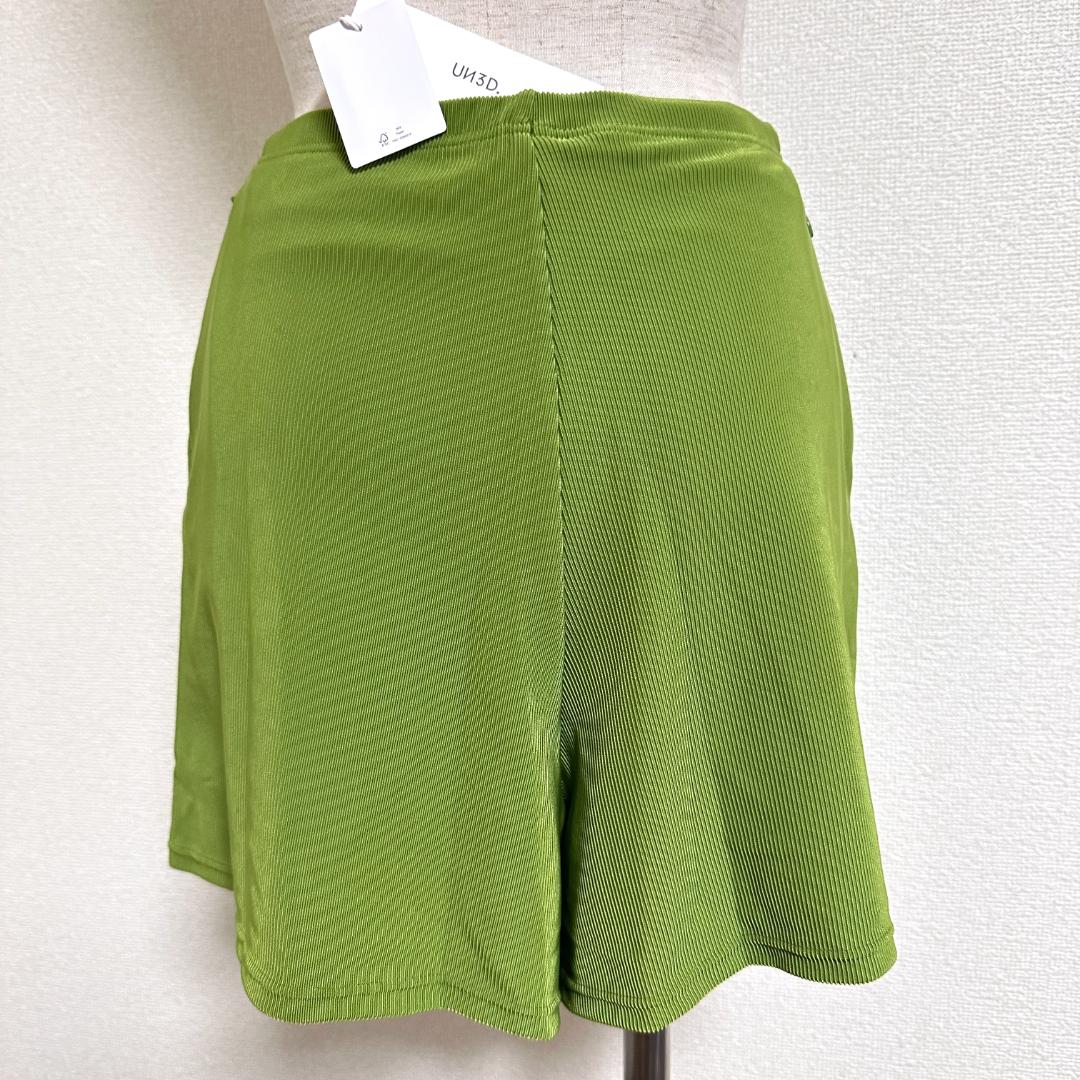新品 UN3D スイムショートパンツ リブ 水着 UVカット UPF50+ 38