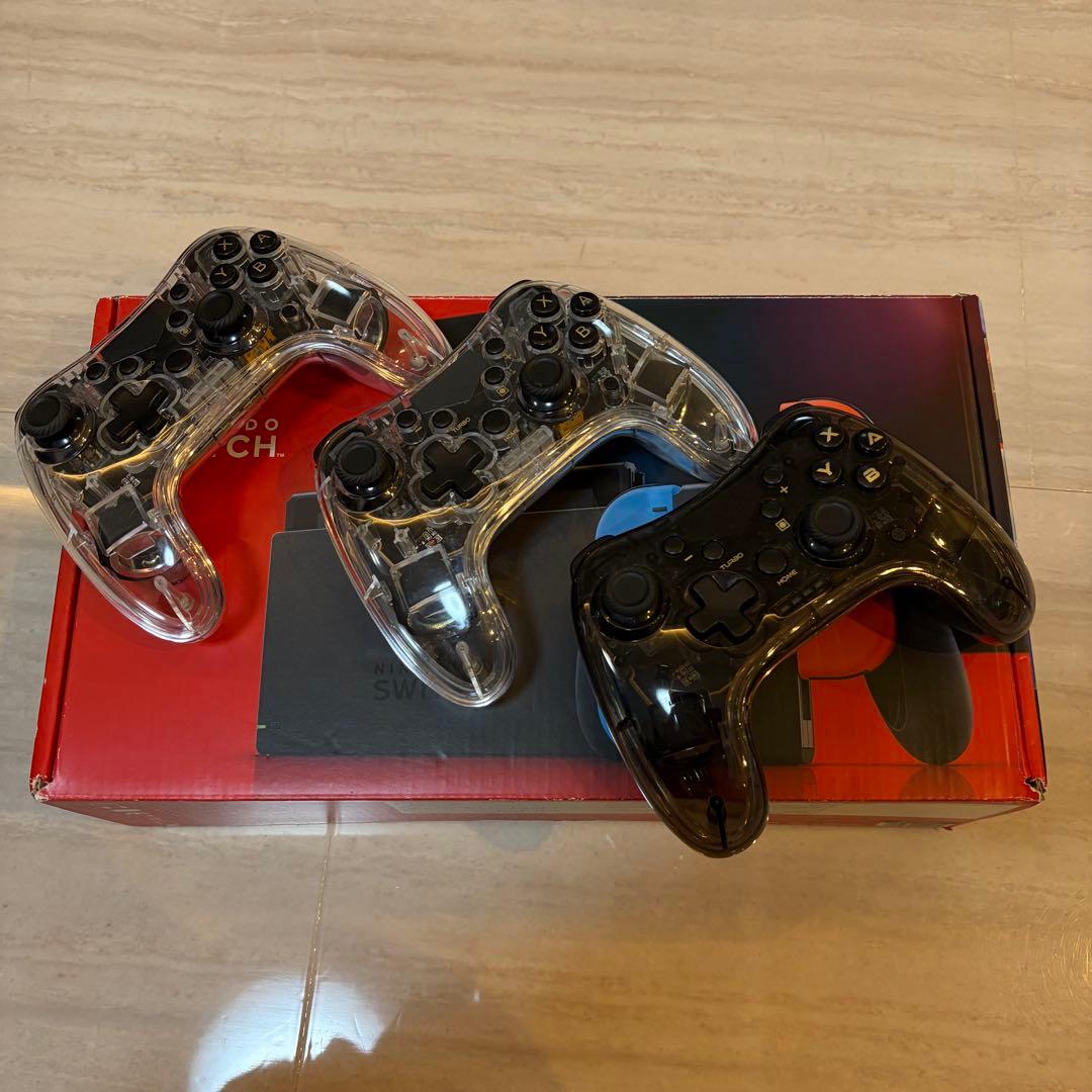 Nintendo Switch 本体 コントローラー３つおまけ