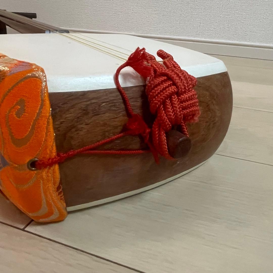 ✨【高級】三味線 中棹 紅木 丸打ち胴 ✨