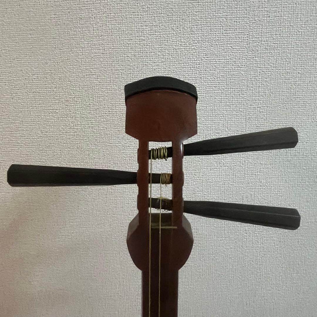✨【高級】三味線 中棹 紅木 丸打ち胴 ✨