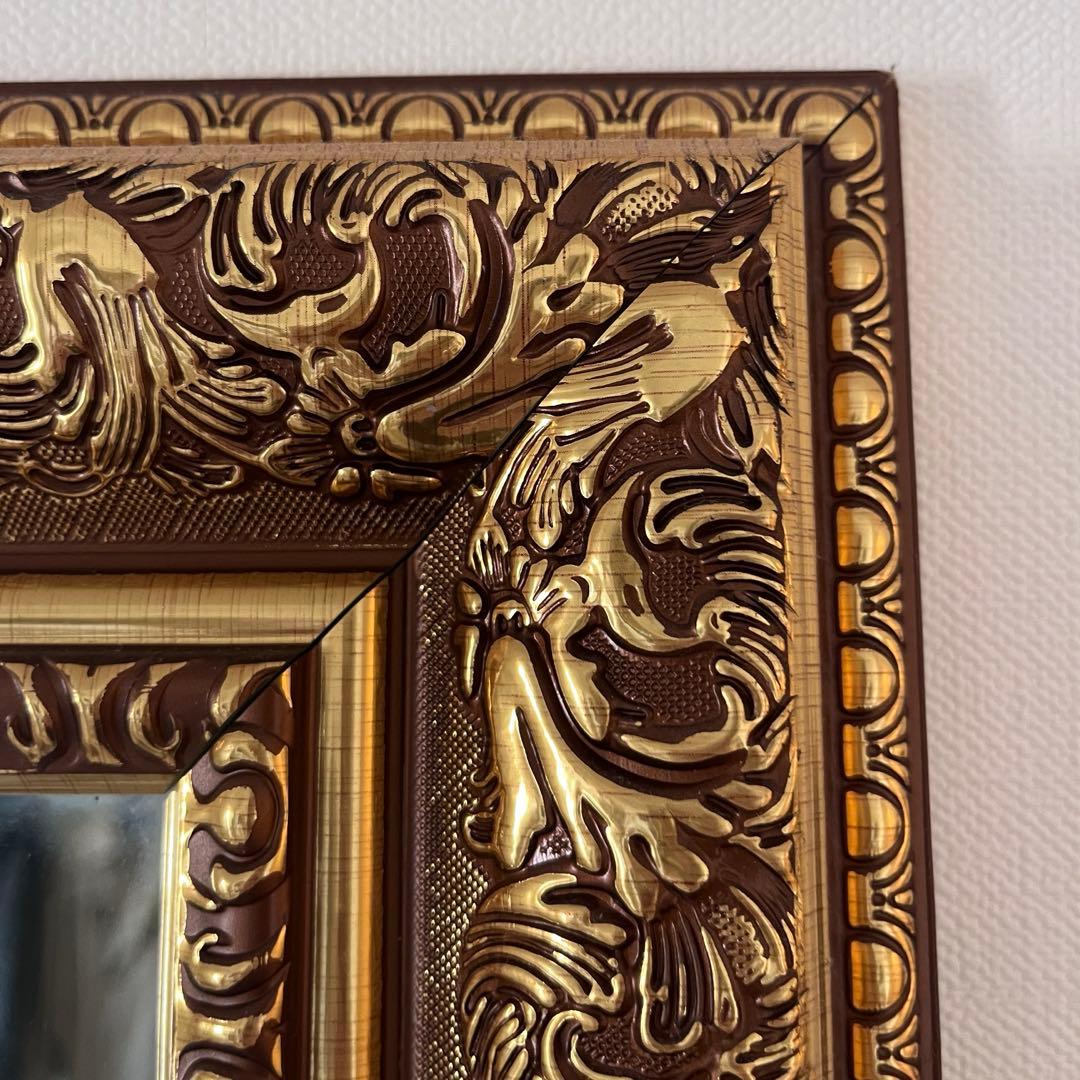 【仮押さえ中】アンティーク調ゴールドミラー 全身鏡