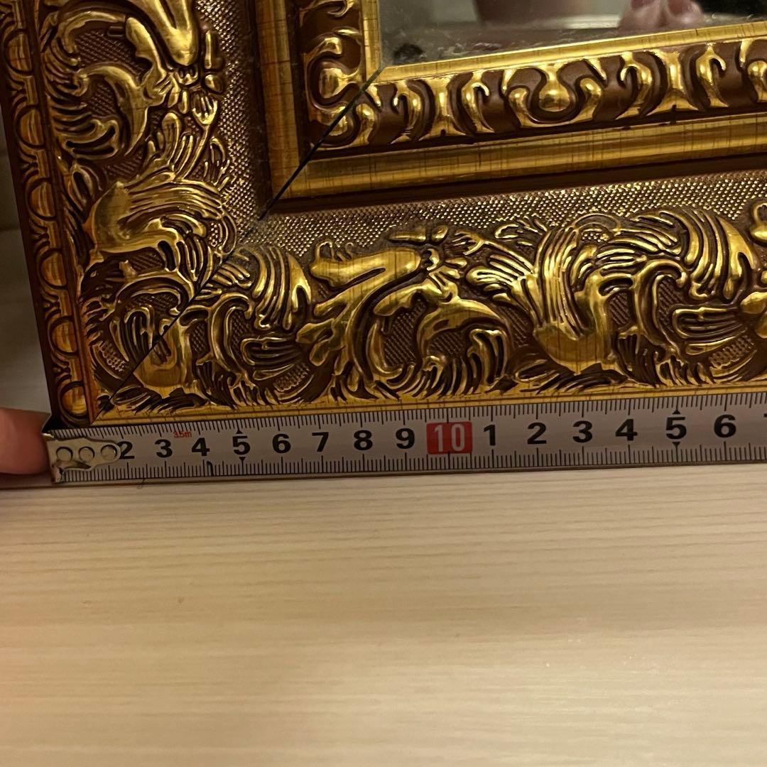 【仮押さえ中】アンティーク調ゴールドミラー 全身鏡