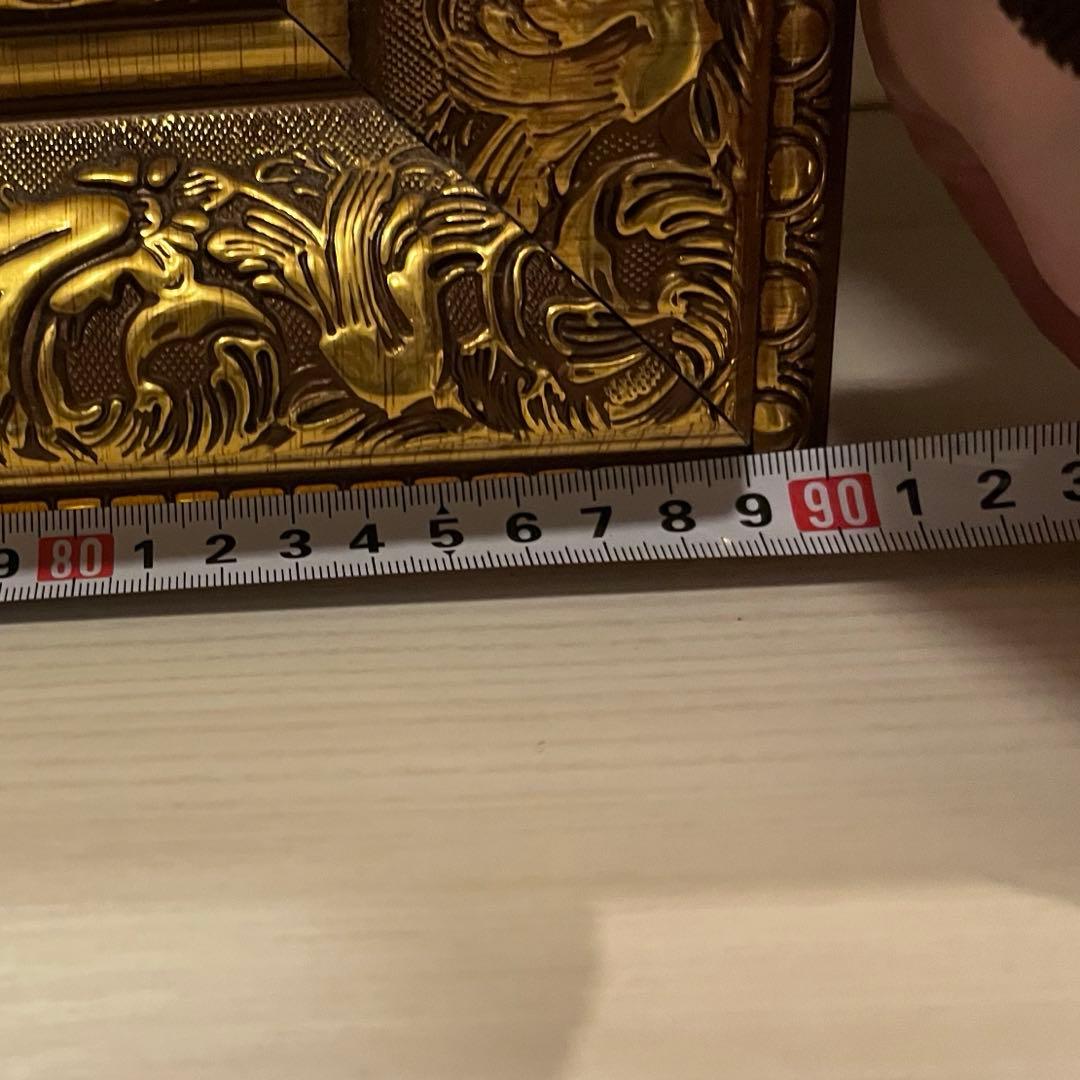 【仮押さえ中】アンティーク調ゴールドミラー 全身鏡