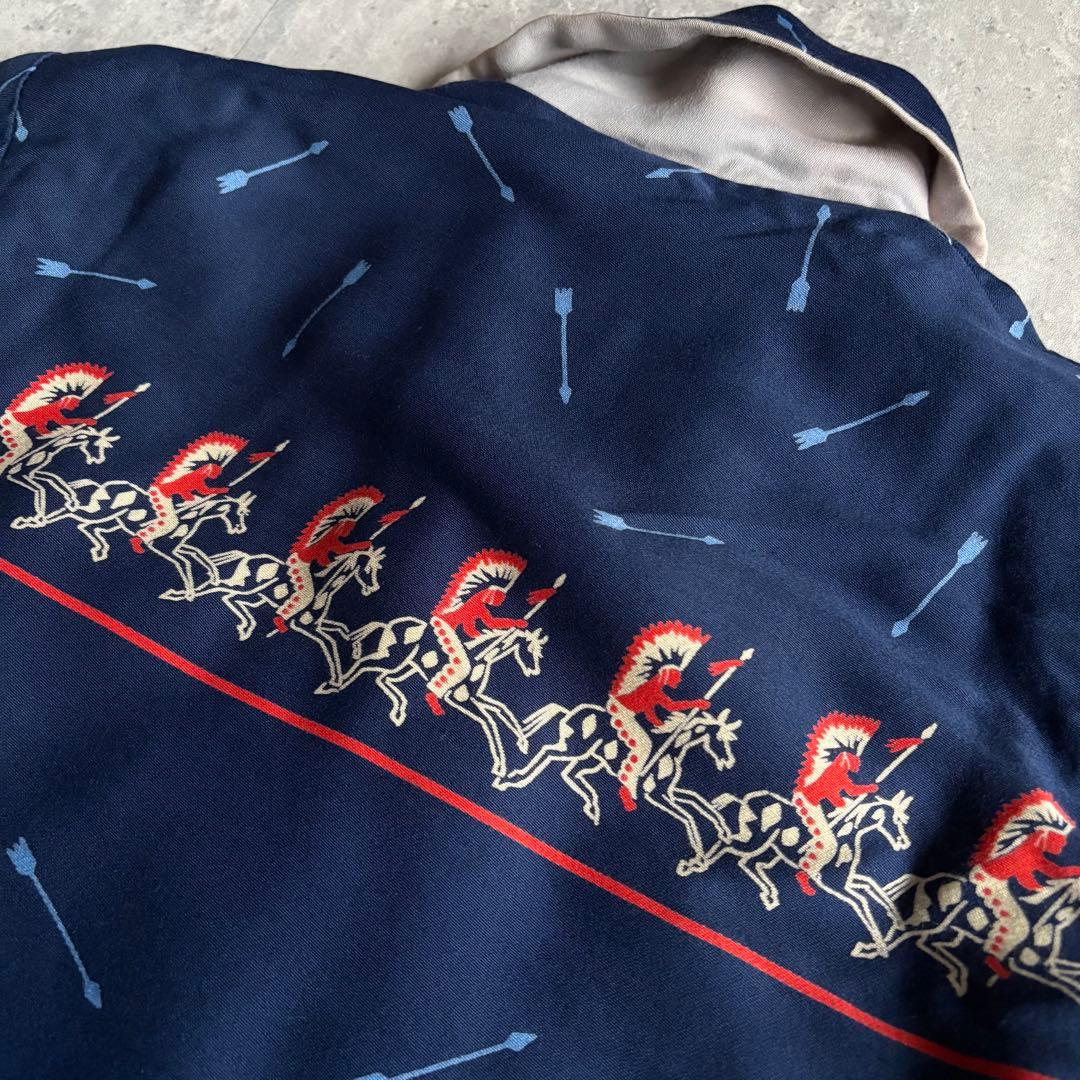 【50s vintage】リバーシブル　ギャバジャン　インディアン　serval