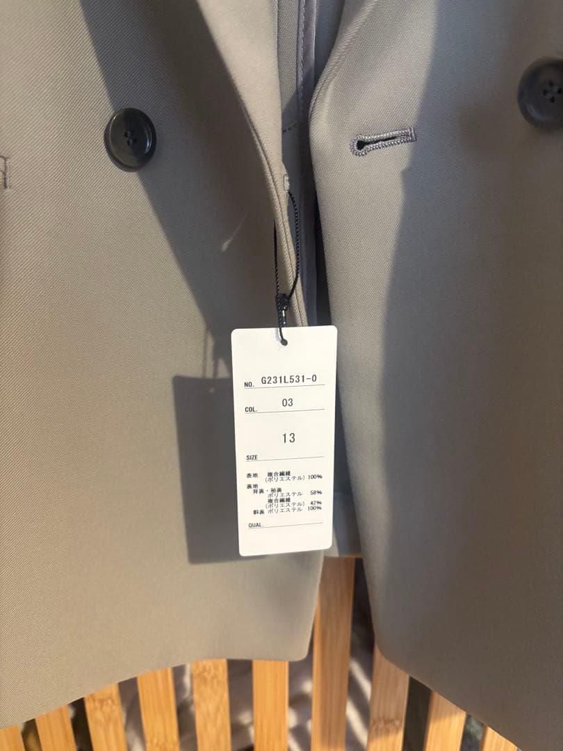 Oggiコラボ 2WAYストレッチ ダブルブレストジャケット　アオキ　AOKI