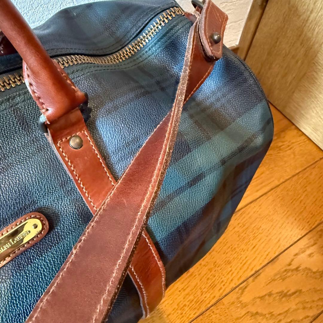 ポロラルフローレン　2way ボストンバッグ　ショルダー　旅行　宿泊　希少