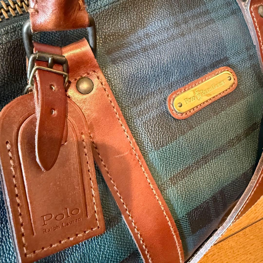 ポロラルフローレン　2way ボストンバッグ　ショルダー　旅行　宿泊　希少