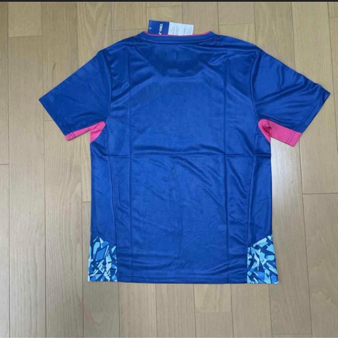 ヨネックスYONEX バドミントン日本代表モデルゲームウェア新品　XL ブルー