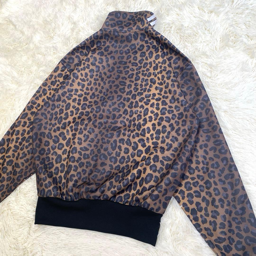 未使用級✨adidas 限定モデル レオパード トラックジャケット ヒョウ柄