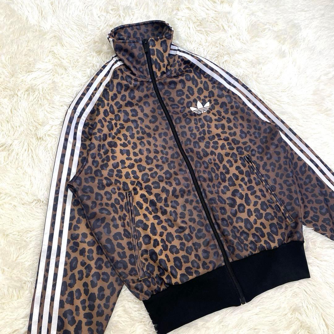 未使用級✨adidas 限定モデル レオパード トラックジャケット ヒョウ柄