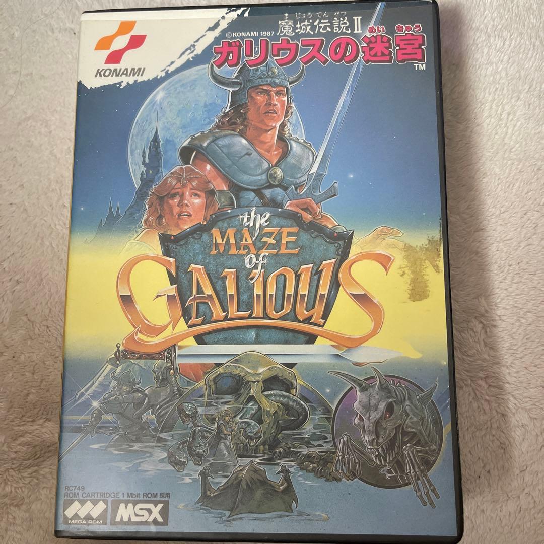 ガリウスの迷宮(MSX)箱マニュアル付き