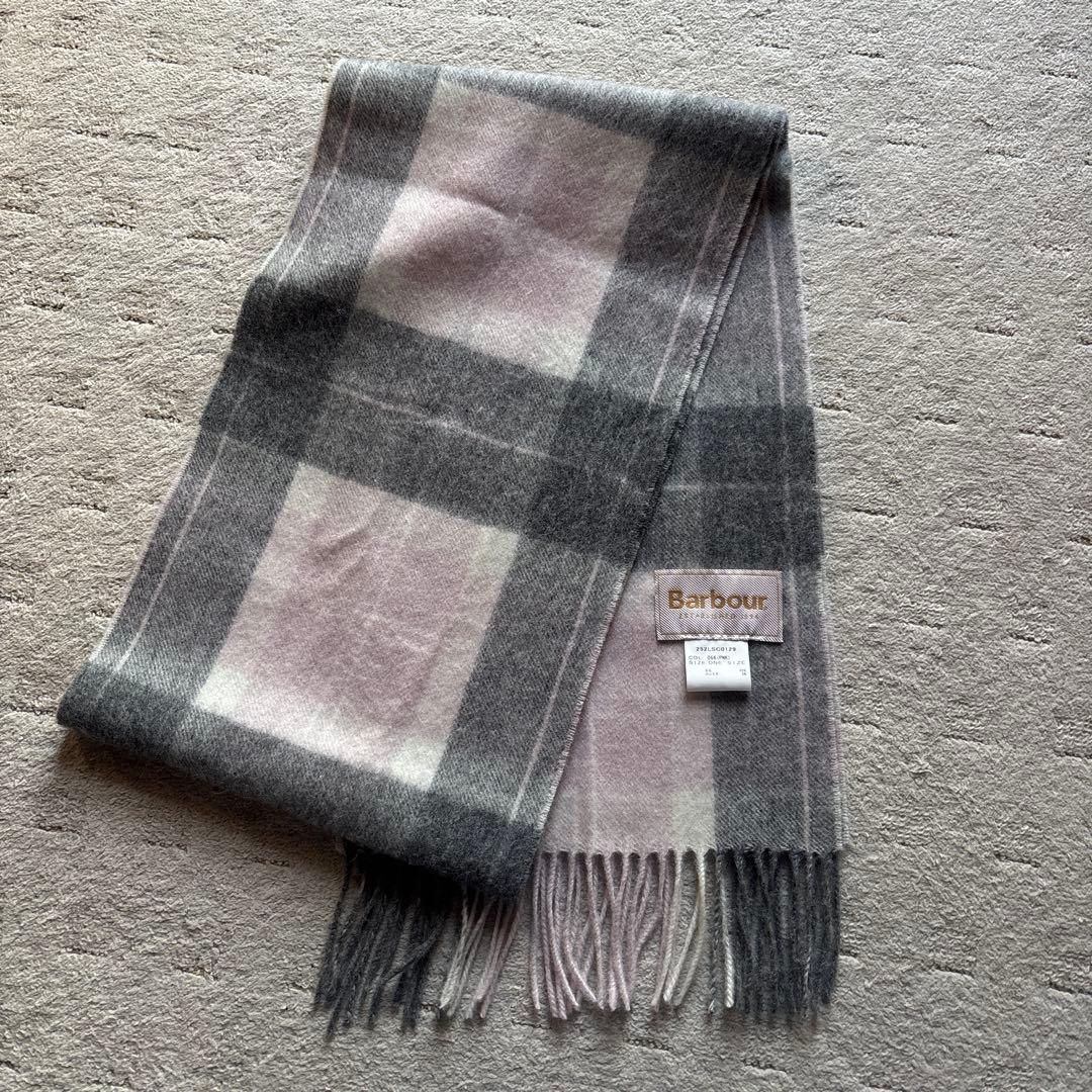 【SNIDEL】Barbour マフラー ピンク