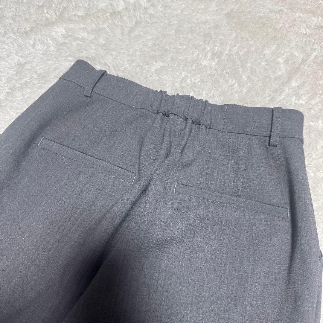 現行品 SOEJU ウールライクノーカラージャケット タックパンツ セットアップ