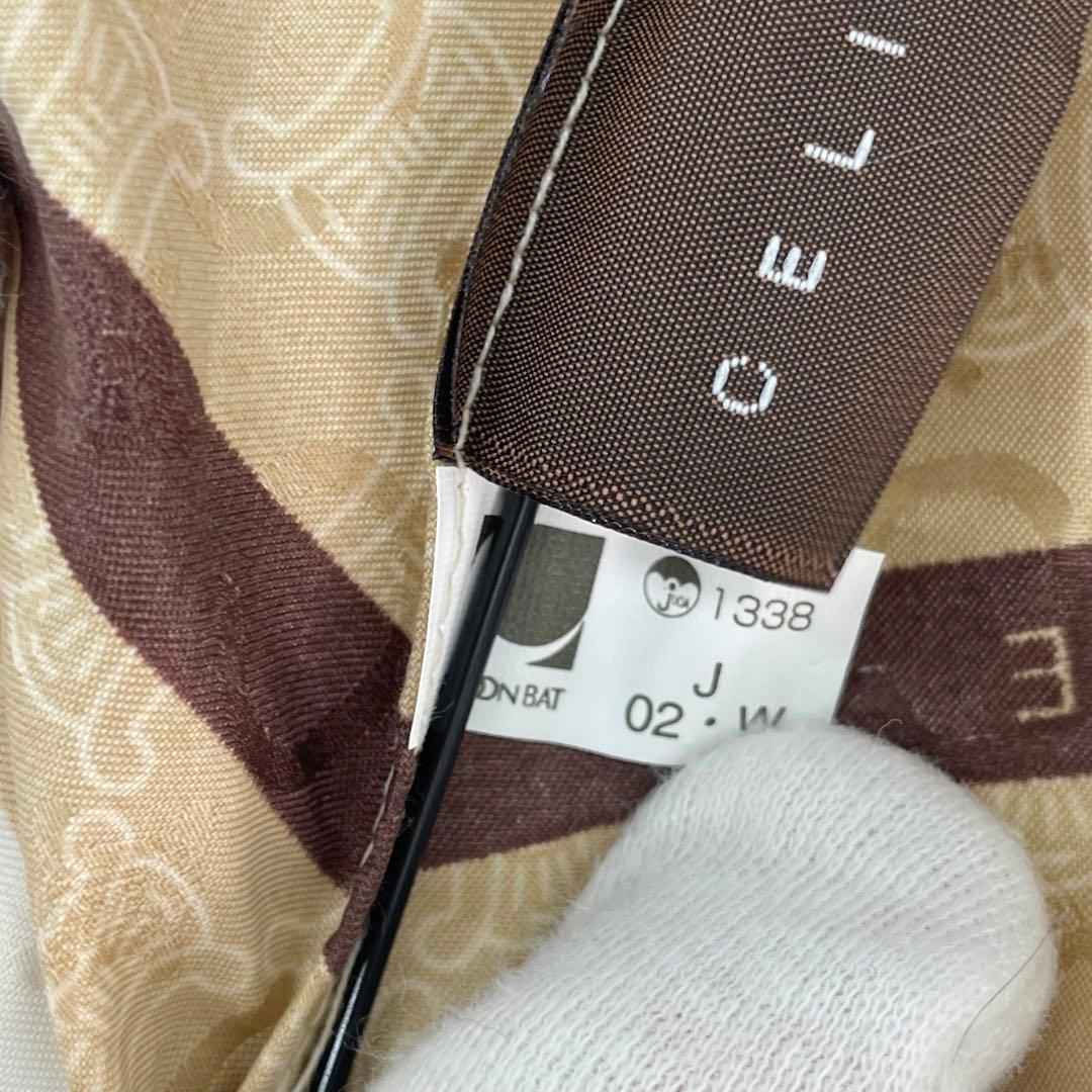 KO2249□CELINE 折りたたみ傘 マカダム柄 トリオンフ ブラウン