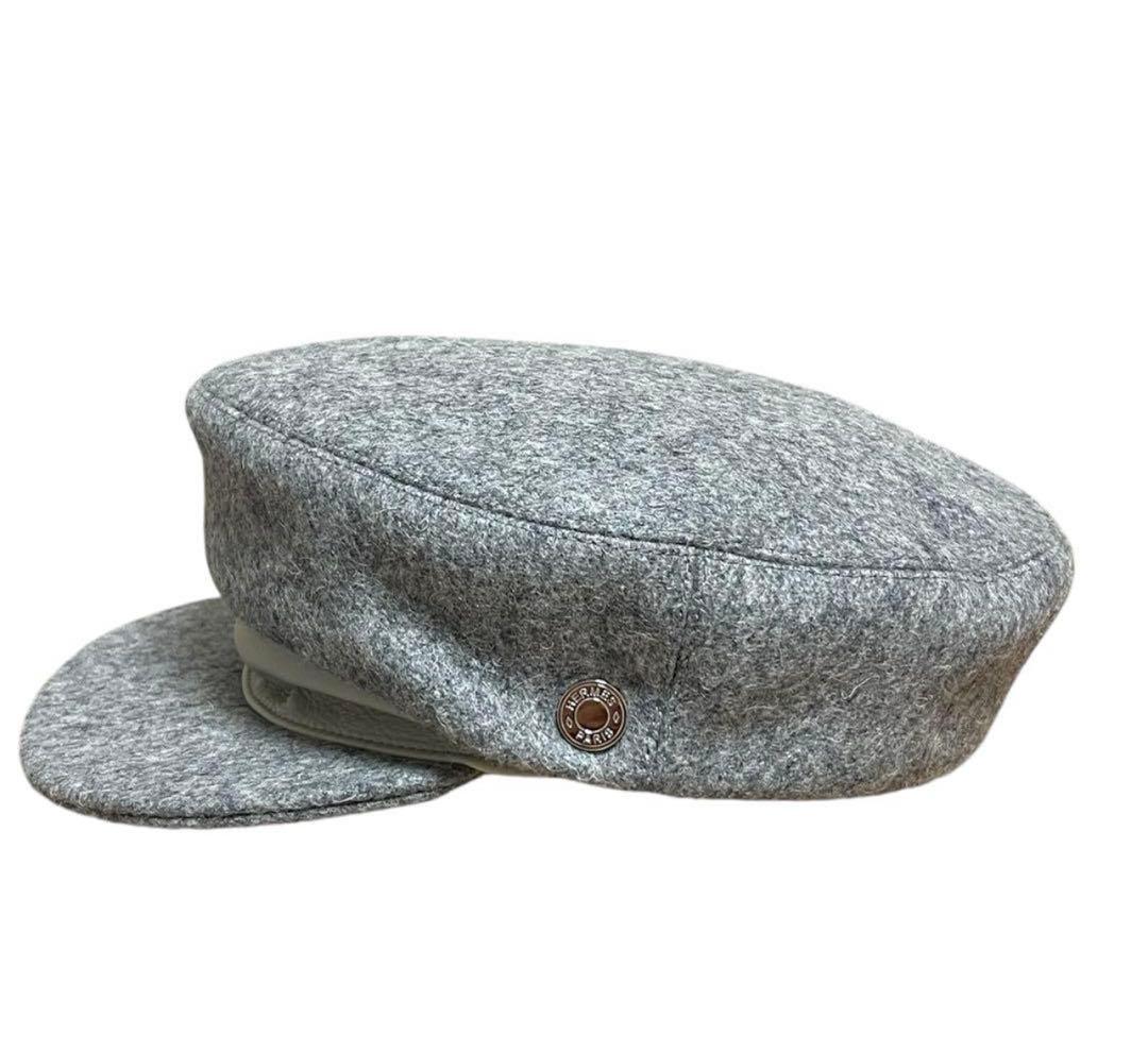 エルメス2021AWキャスケット ダニ　グレー　57