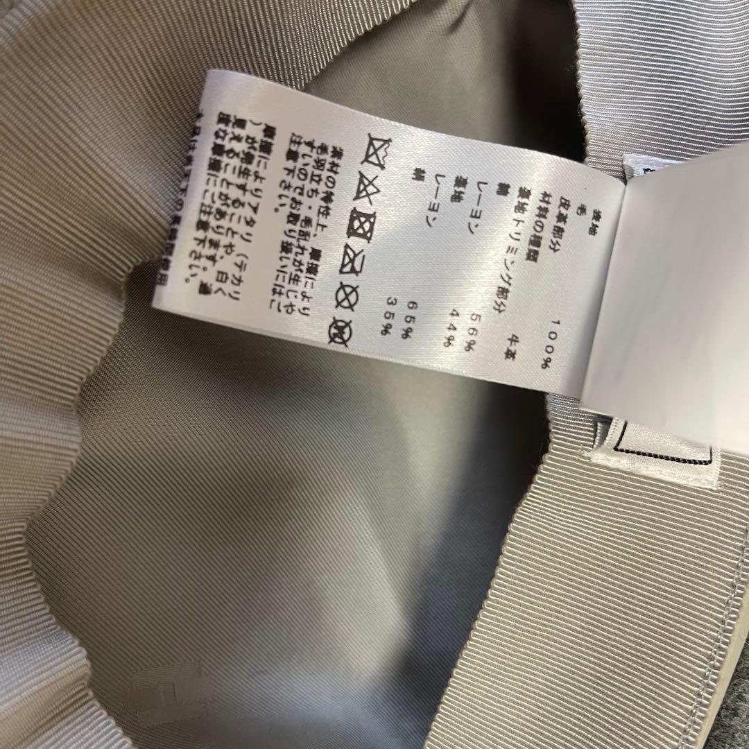 エルメス2021AWキャスケット ダニ　グレー　57