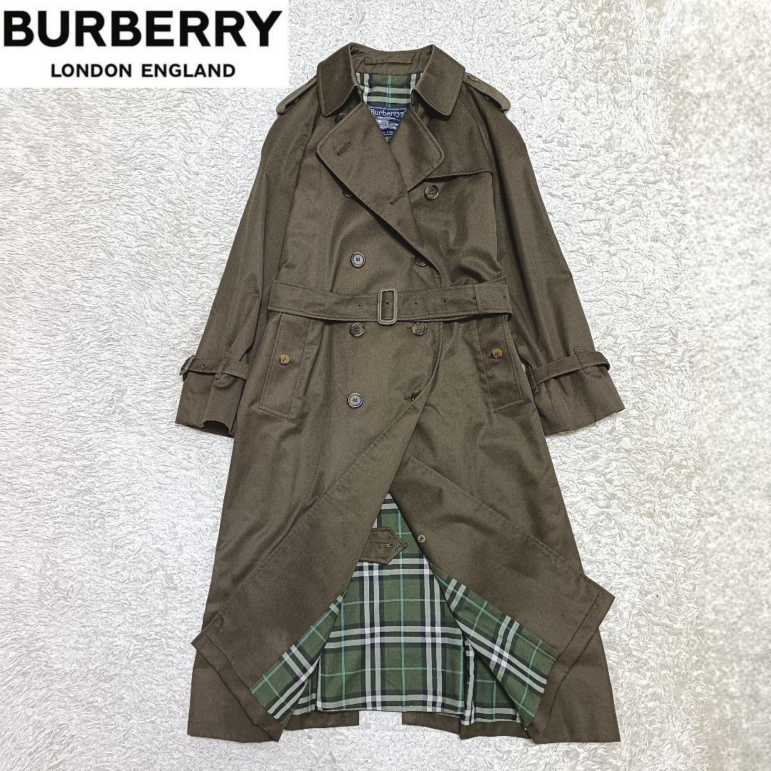 【美品】BURBERRY ノバチェック ベルト付き トレンチコート 英国製