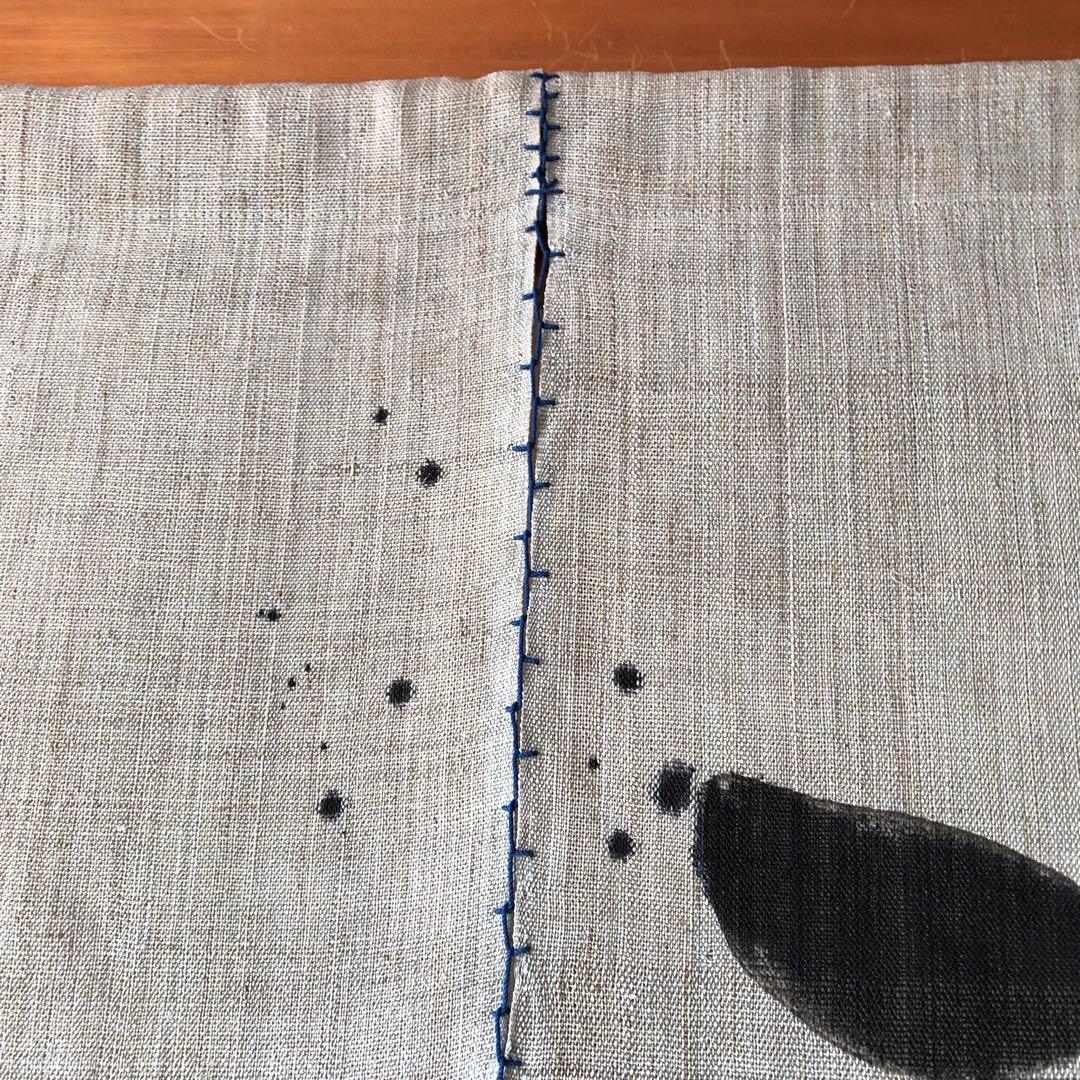 【新品】　作家作品　のれん　「涼」　うぐいす色