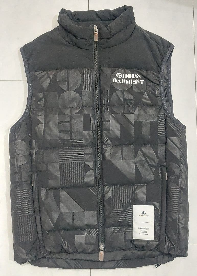 ホーンガーメント　ダウンベスト　ゴルフ　メンズ　ブラック　46