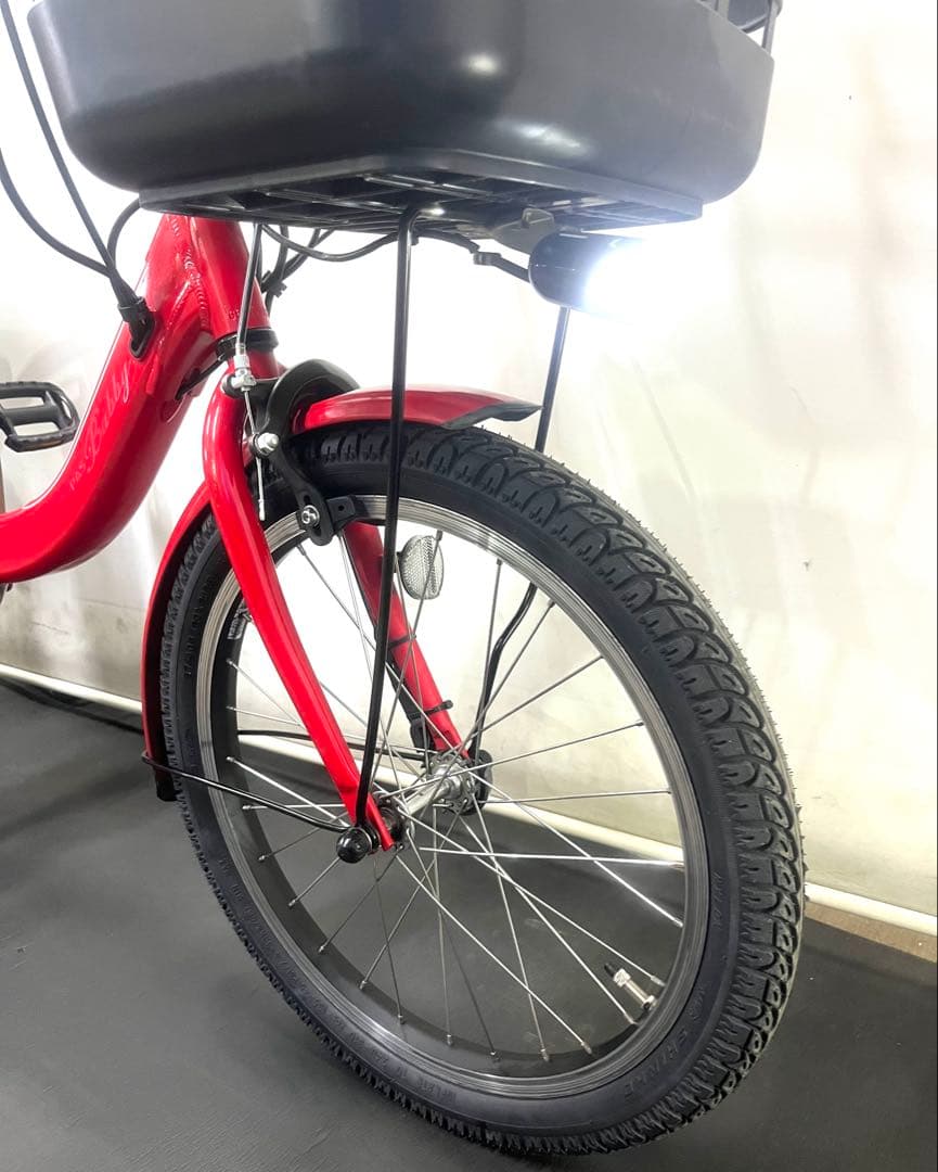 1年保証 新型　ヤマハ　パスバビーアン　20インチ　赤色　電動アシスト自転車