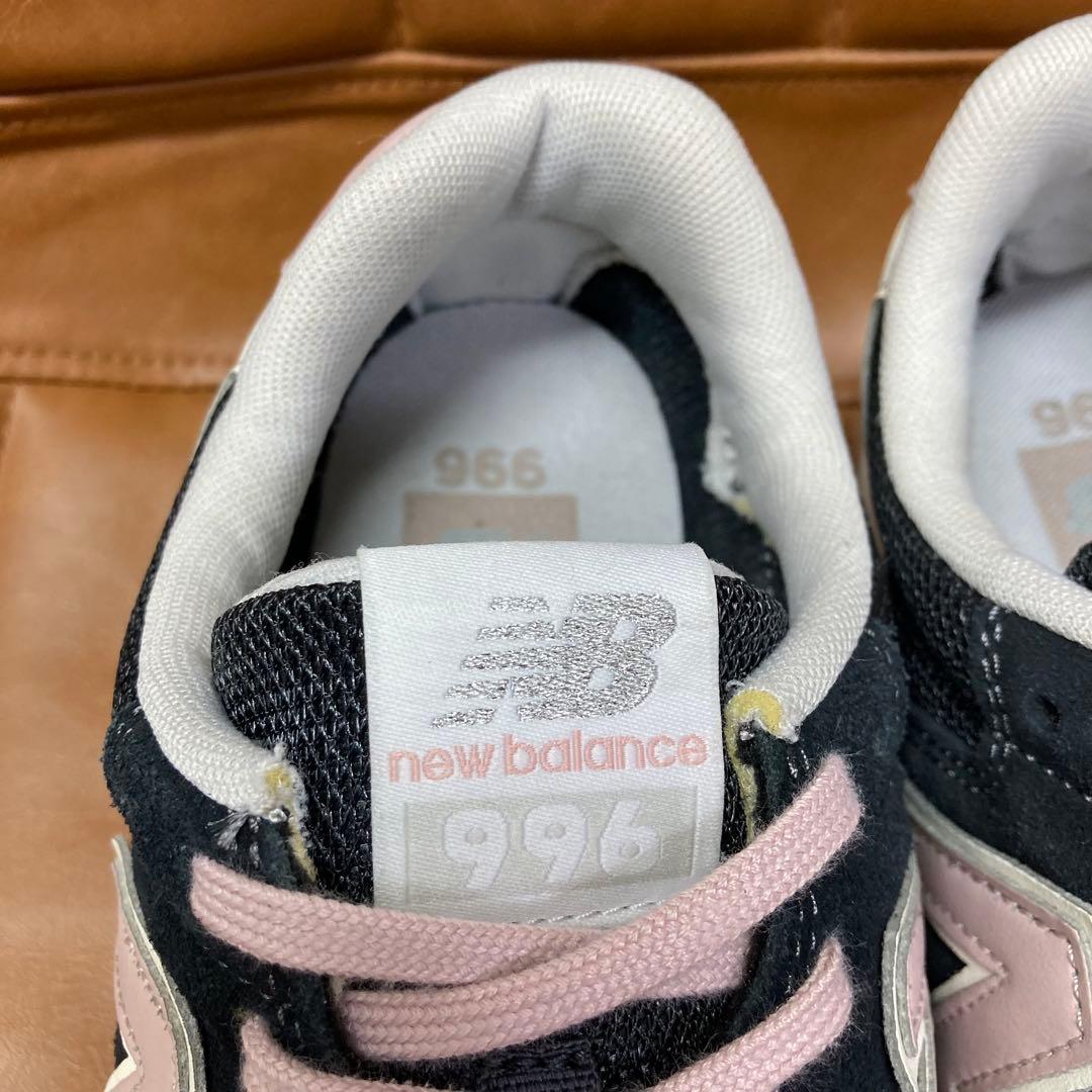 【極美品】ニューバランス 996 スニーカー 24.5cm ブラック ピンク