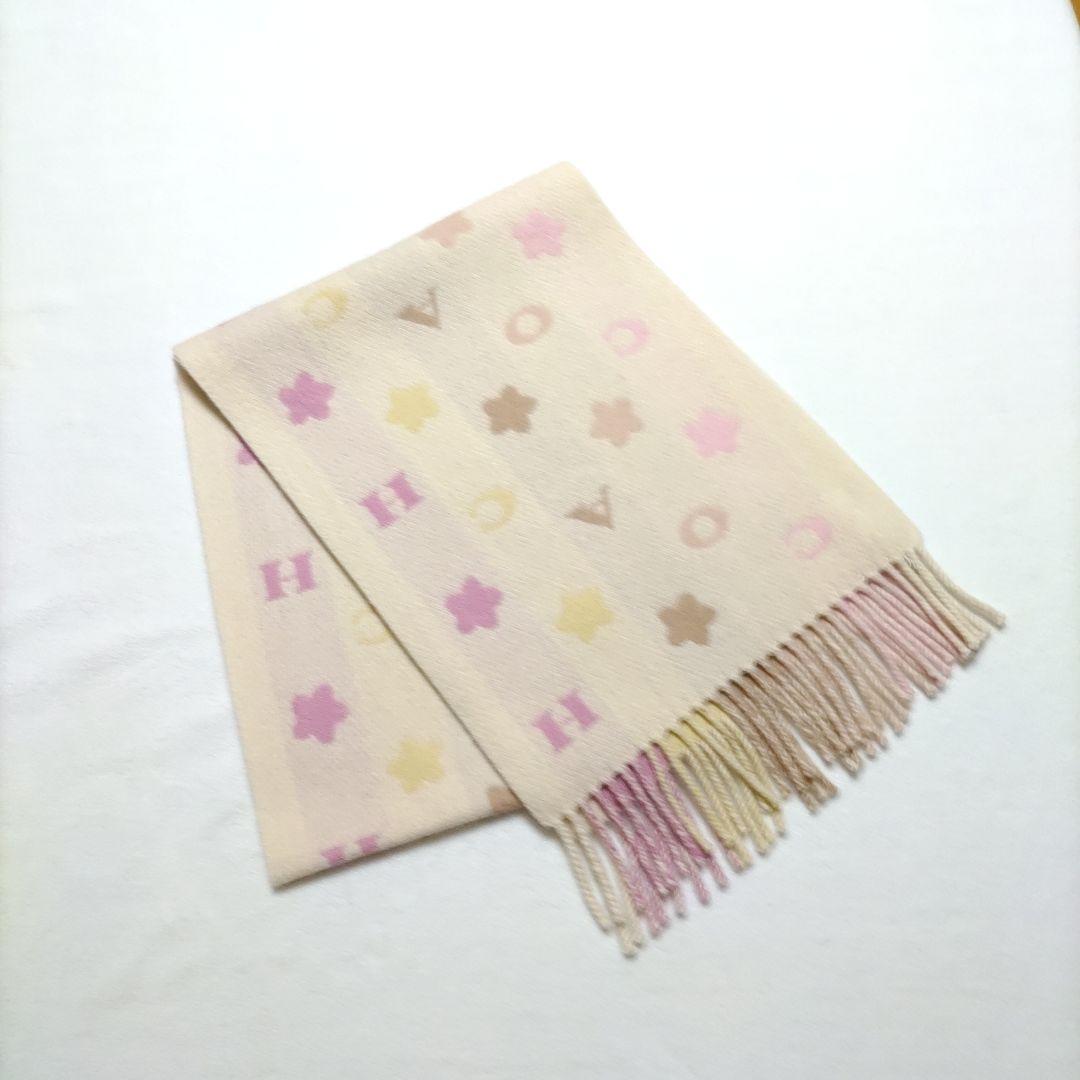 【未使用・タグ付き】コーチ スターズ ストライプ プリント ウール マフラー