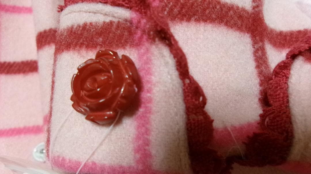 ♥最終♥チェックウールコート♥シャーリーテンプル♥新品♥ファー♥コート♥120