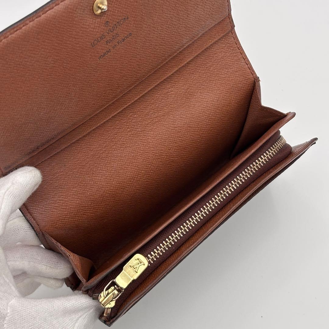 ルイヴィトン モノグラム ポルトモネ・ビエ トレゾール 二つ折り財布　コンパクト