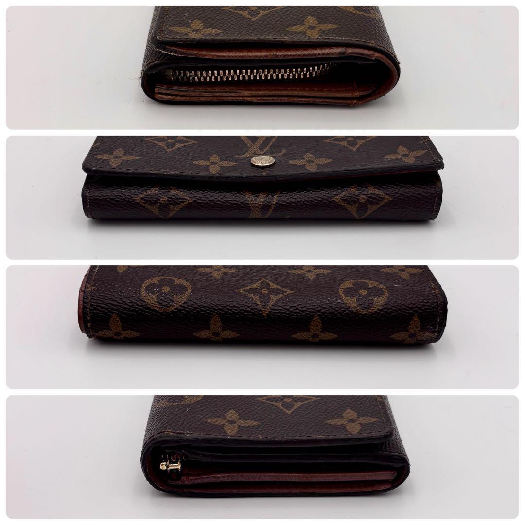 ルイヴィトン モノグラム ポルトモネ・ビエ トレゾール 二つ折り財布　コンパクト