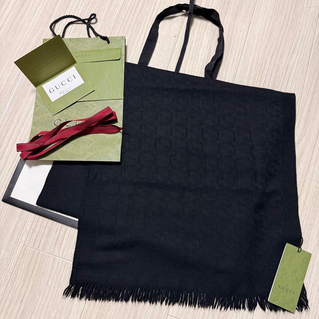 正規GUCCIマフラー✨グッチマフラー　メンズ　グッチ　マフラー　ストール