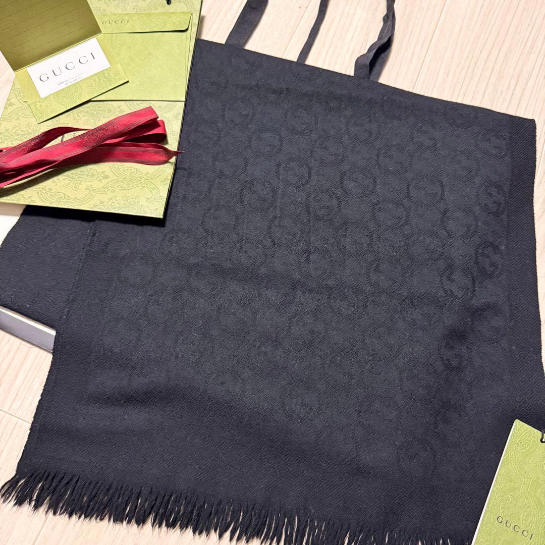 正規GUCCIマフラー✨グッチマフラー　メンズ　グッチ　マフラー　ストール