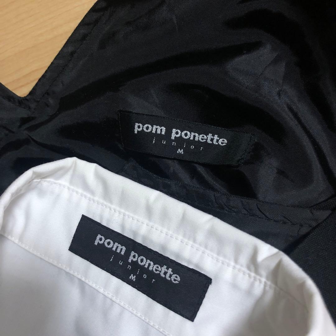 ポンポネット フォーマル ジャケットとスカート　ブラウス　リボンタイ　セット