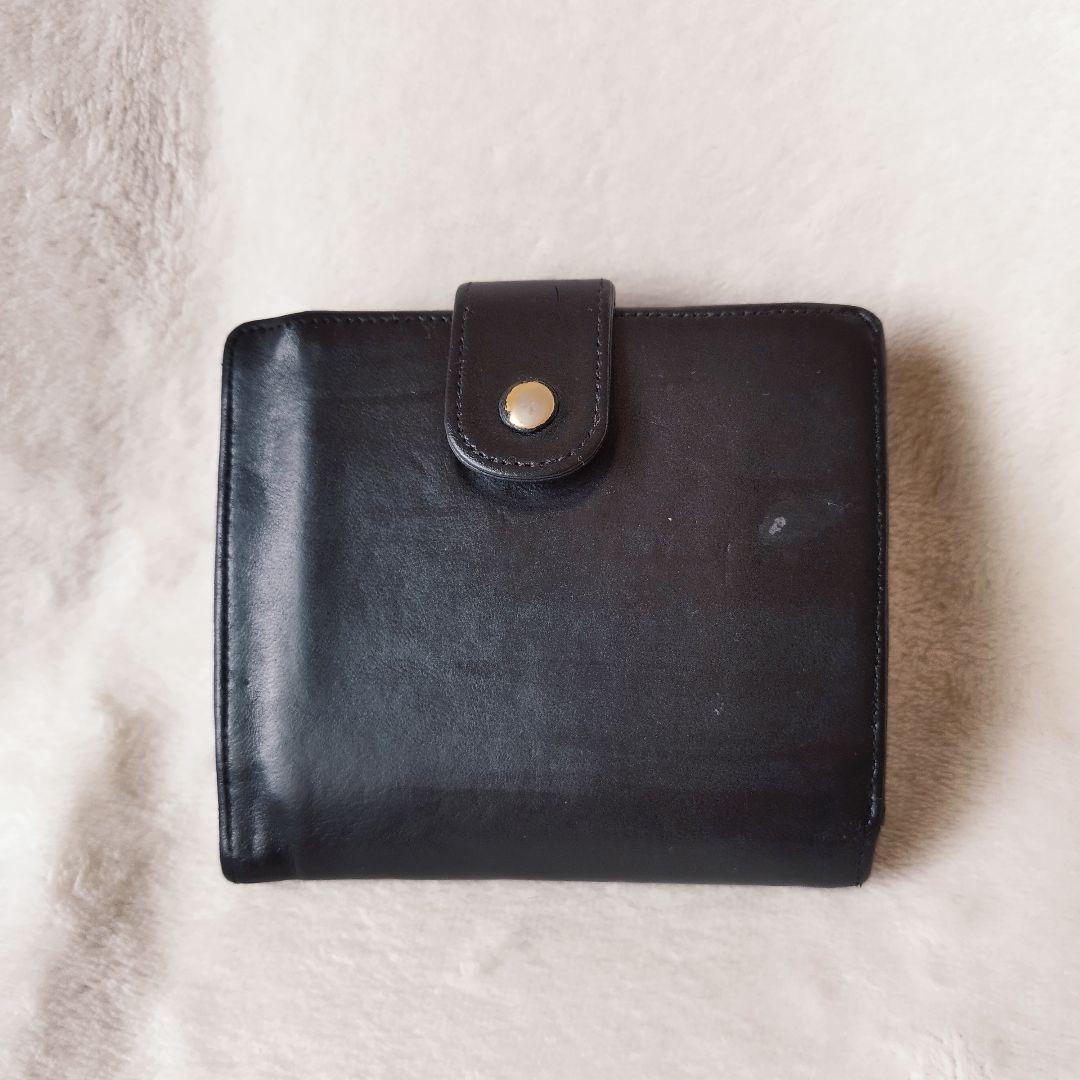 CHANEL シャネル　ラムスキン　 二つ折り財布　レザー　ブラック　ココマーク