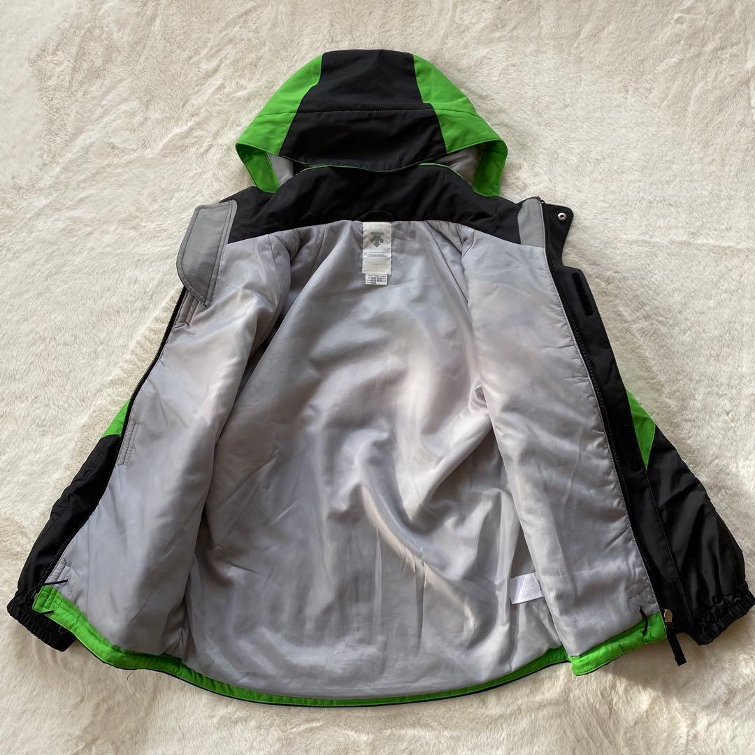 デサント　キッズ　スキーウェア　セットアップ　上下　150 黒　緑