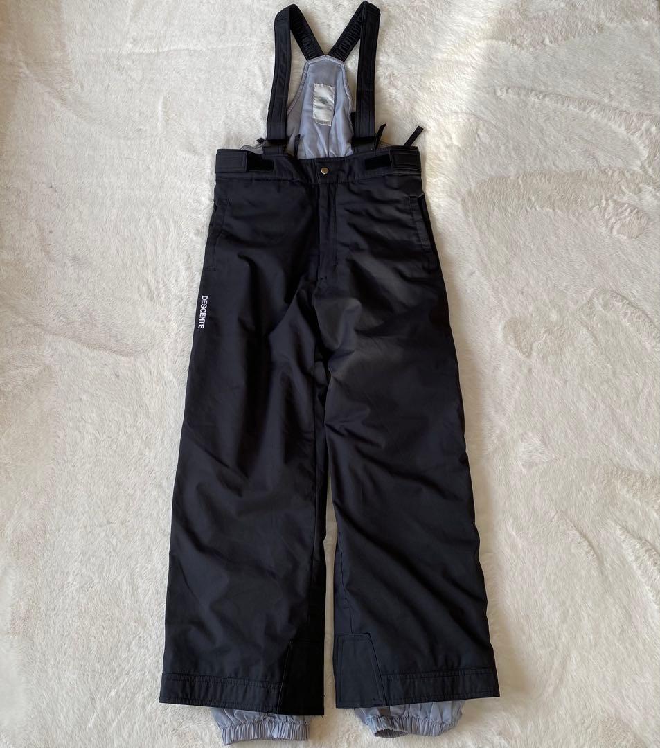 デサント　キッズ　スキーウェア　セットアップ　上下　150 黒　緑