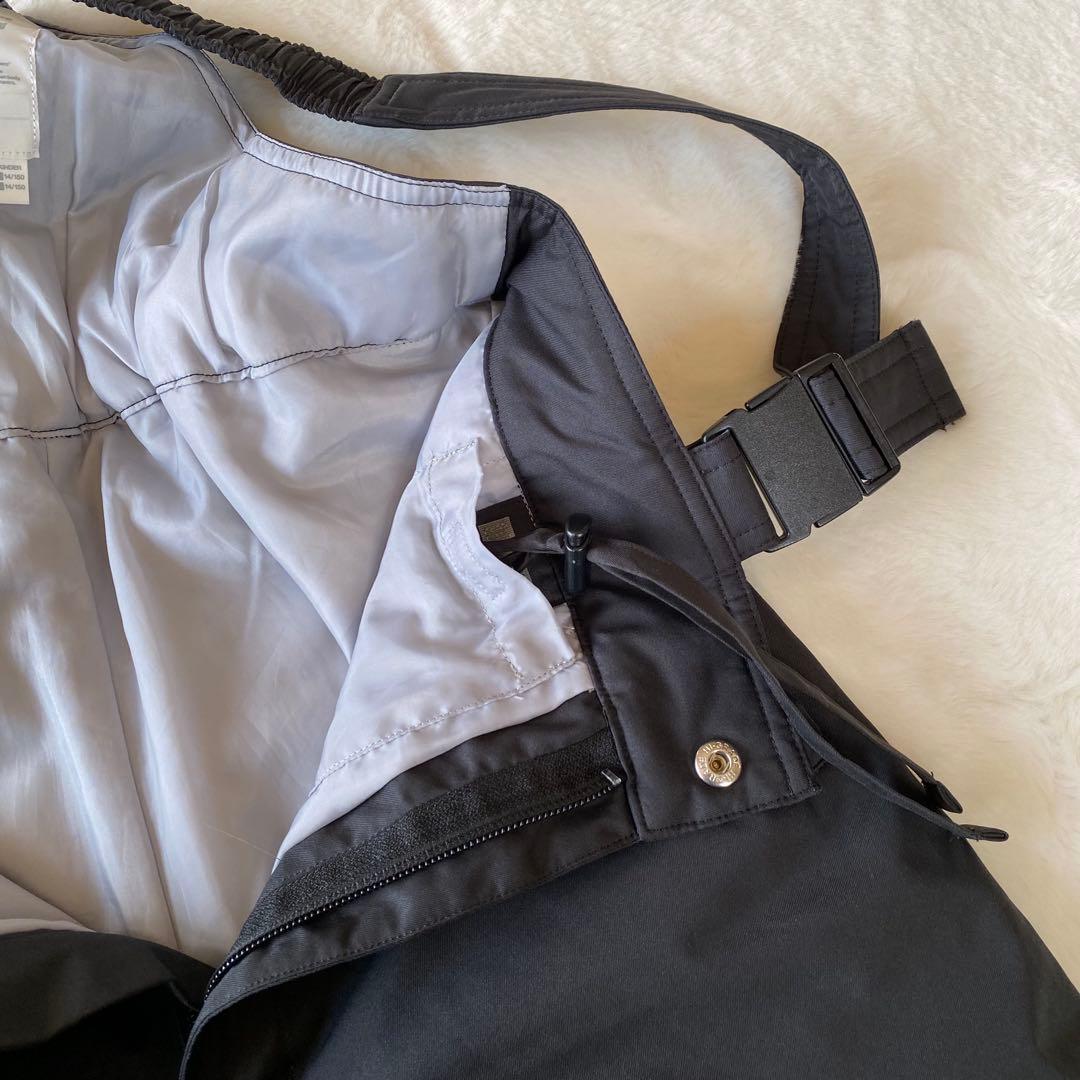 デサント　キッズ　スキーウェア　セットアップ　上下　150 黒　緑