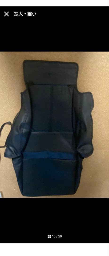合皮シートカバー黒　アルファード・ヴェルファイア20系７人乗り用　ジャンク